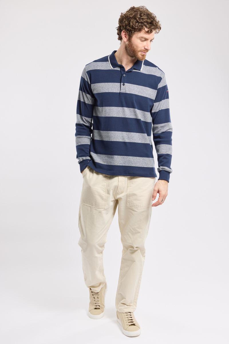 armor-lux-polo-ray-homme-manches-longues-coton image 4