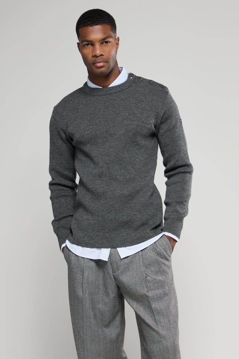 armor-lux-pull-marin-fouesnant-uni-100-laine-seconde-peau image 1