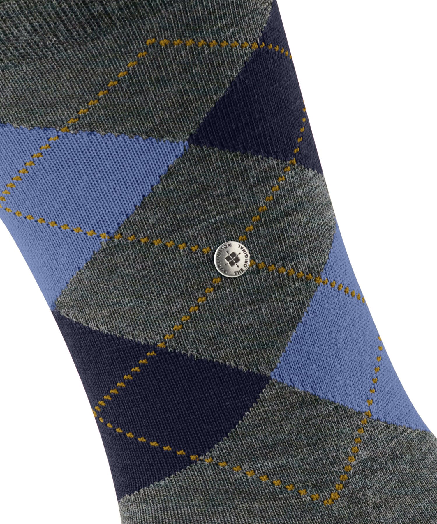 burlington-edinburgh-melange-chaussettes-homme-laine-bleu-cornflower-blue-6337-4 image 4