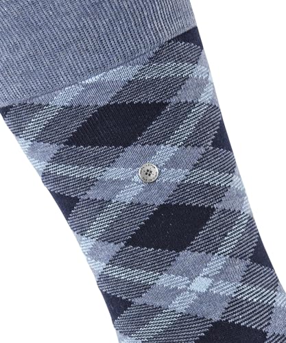 burlington-tartan-chaussettes-homme-coton-fantaisie-bleu-light-jeans-6662-40-46 image 8