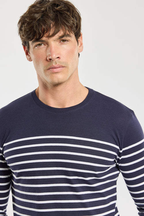 armor-lux-marini-re-homme-col-bateau-coton-peign-l-ger image 3