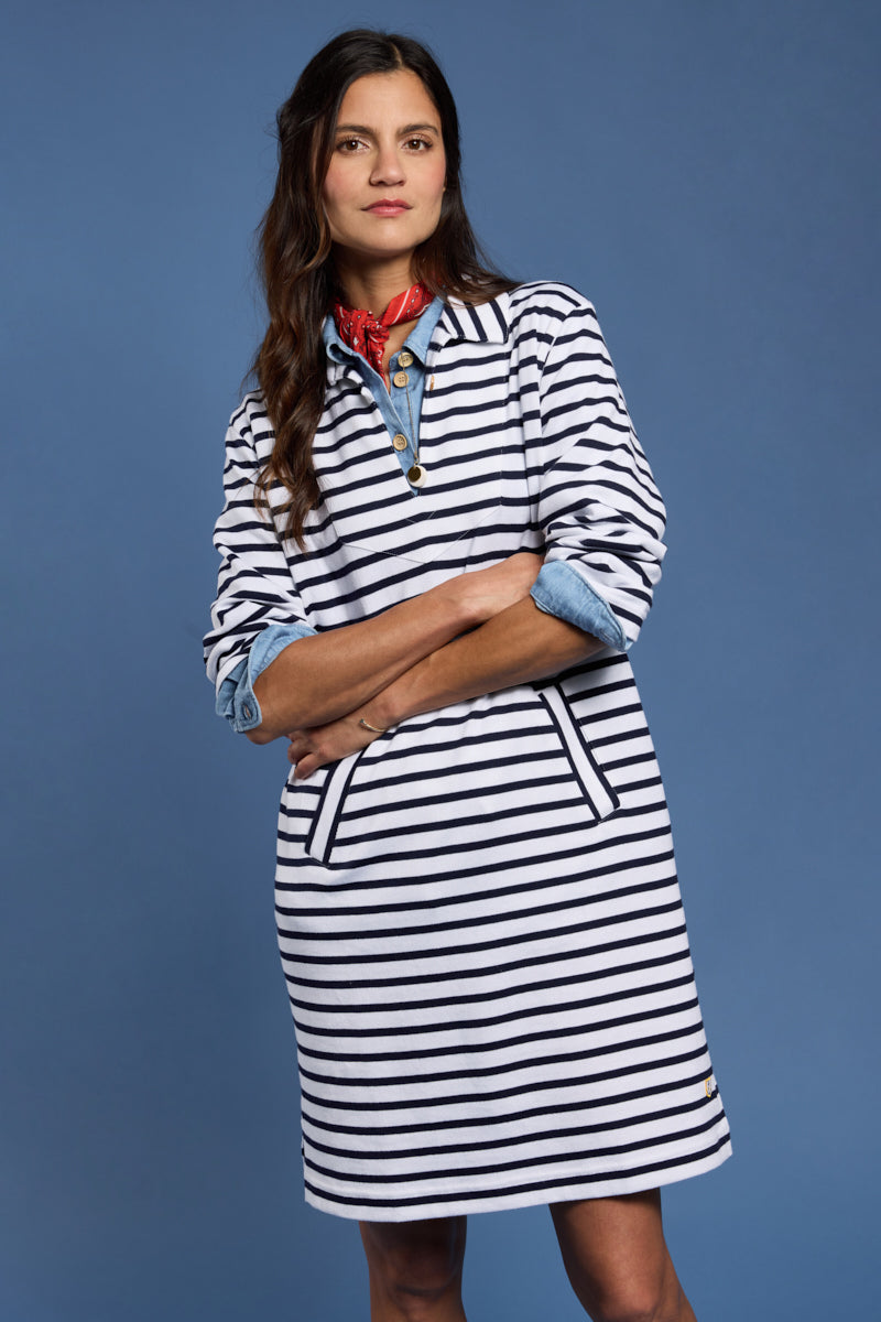 armor-lux-h-ritage-robe-vareuse-ray-e-coton-rustique-femme image 3