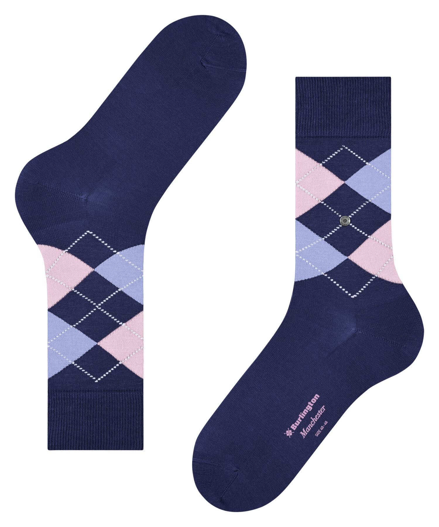 burlington-manchester-chaussettes-homme-coton-bleu-night-blue-40-46 image 6