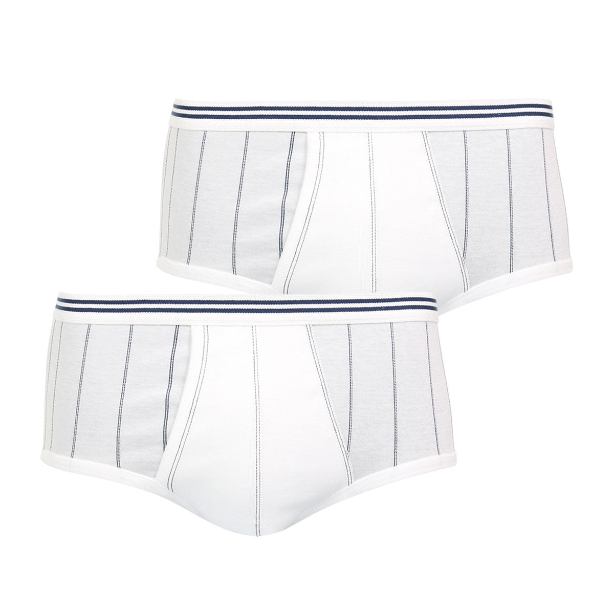 eminence-101-heritage-lot-de-2-slips-taille-haute-ouverts-coton-merceris image 1