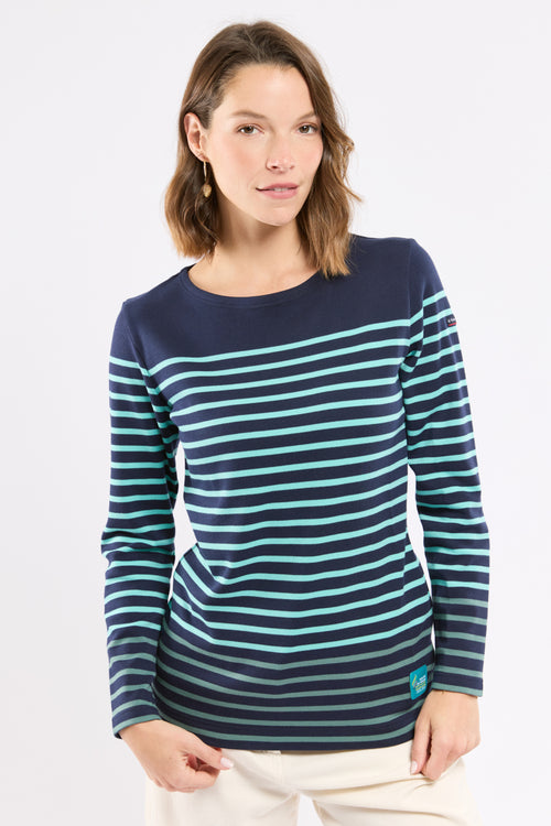 armor-lux-marini-re-femme-bicolore-coton-pais-route-du-rhum image 2
