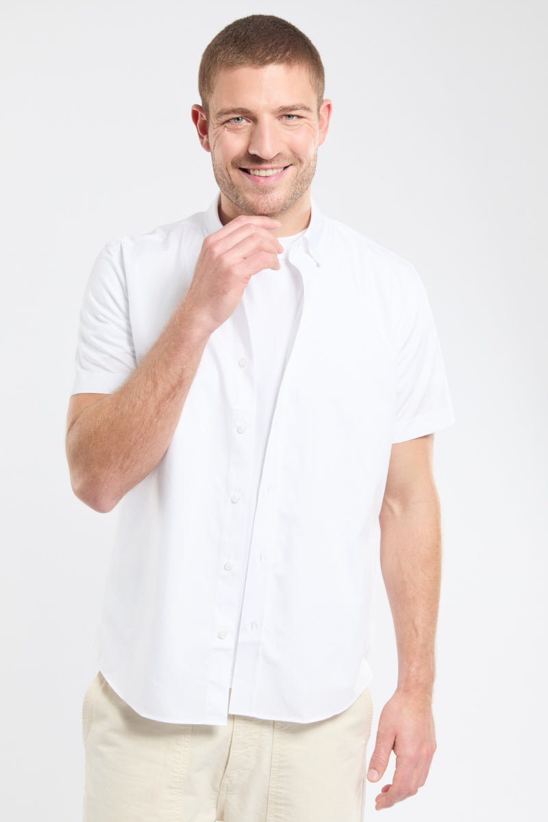 chemise-manches-courtes-armor-lux-homme-coton-col-am-ricain image 1