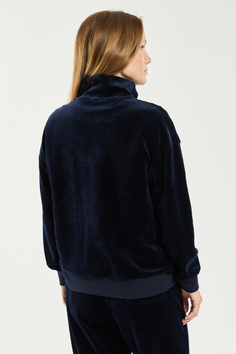 armor-lux-veste-zipp-e-velours-femme-coton image 5