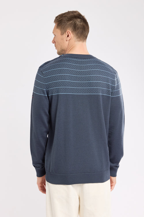 armor-lux-pull-marin-homme-jacquard-patte-boutonn-e image 5