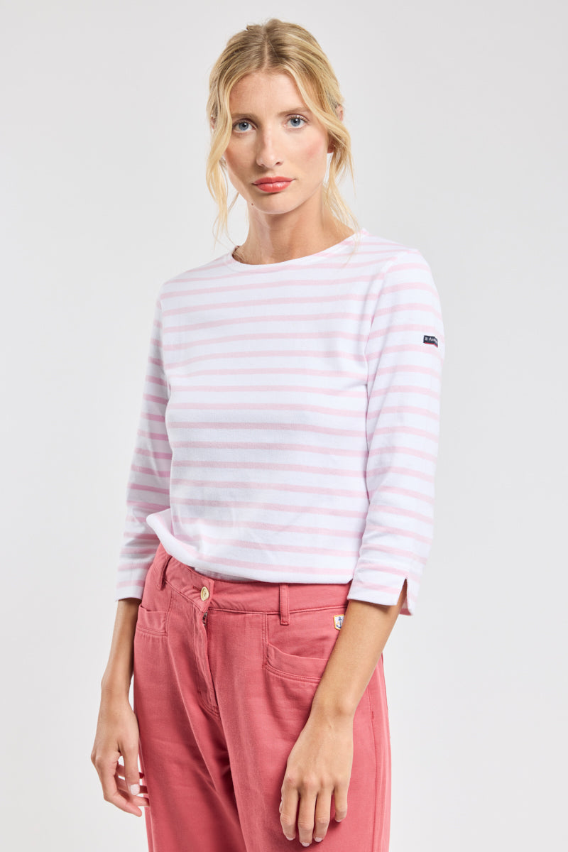 armor-lux-marini-re-femme-manches-3-4-coton-rustique image 2