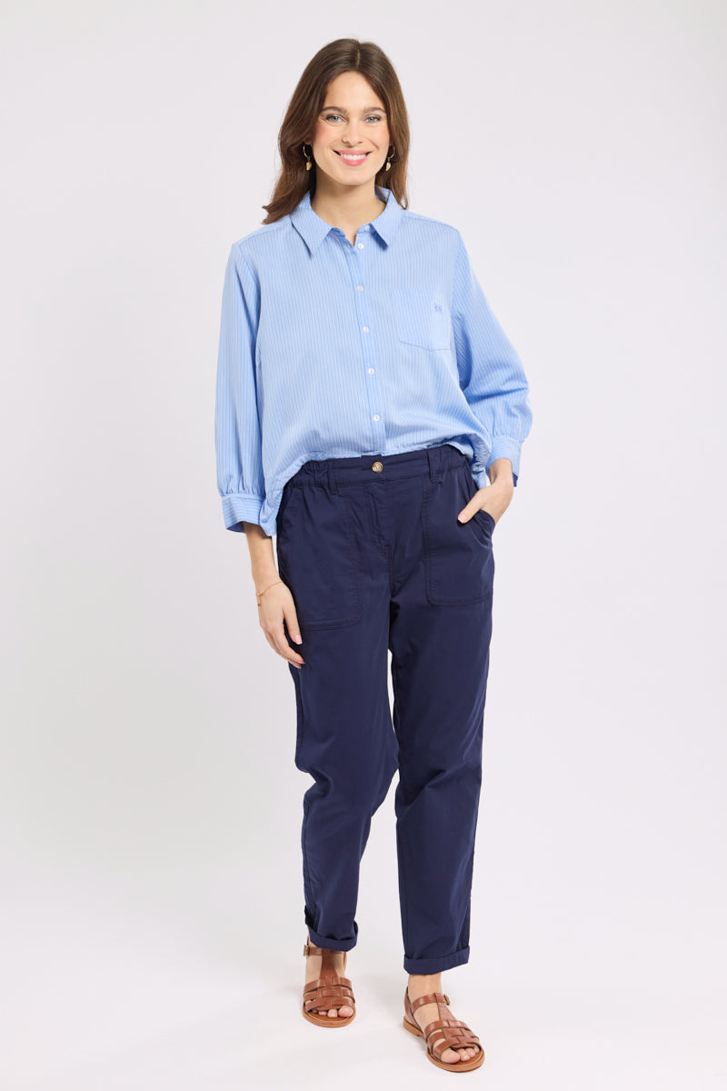 armor-lux-chino-femme-taille-lastique-coton-stretch image 1