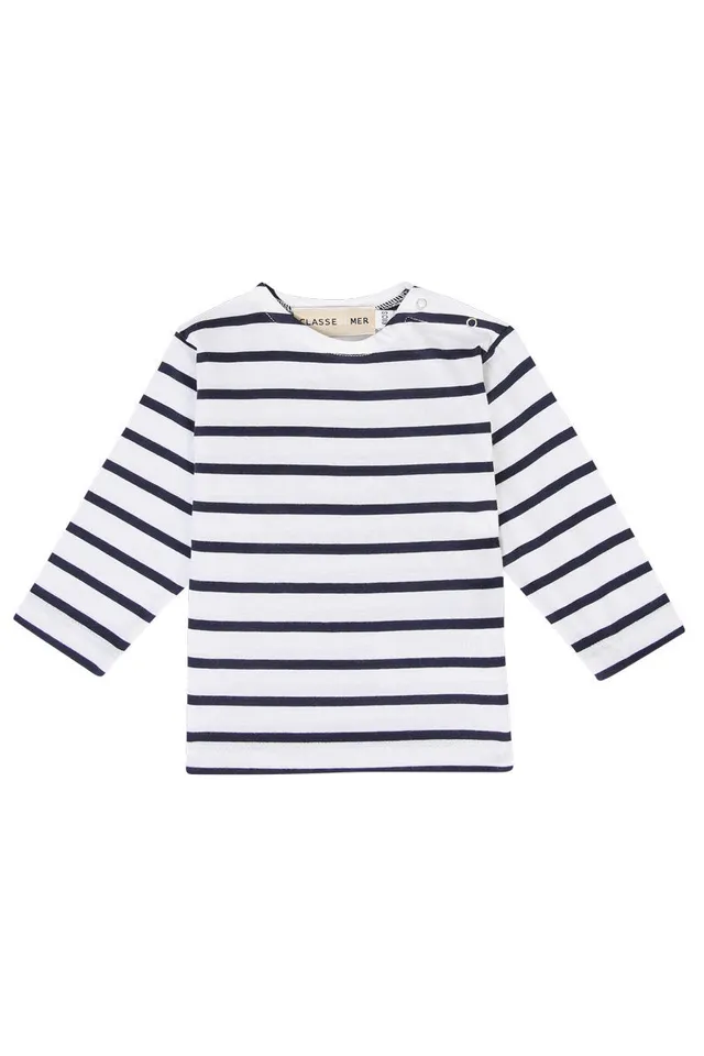 armor-lux-marini-re-b-b-manches-longues-coton-pais-interlock-col-bateau image 1