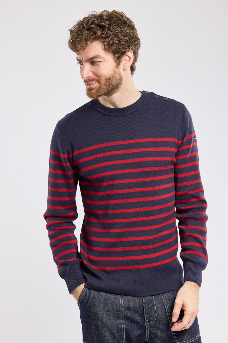 armor-lux-groix-pull-marin-ray-homme-coton-2 image 2