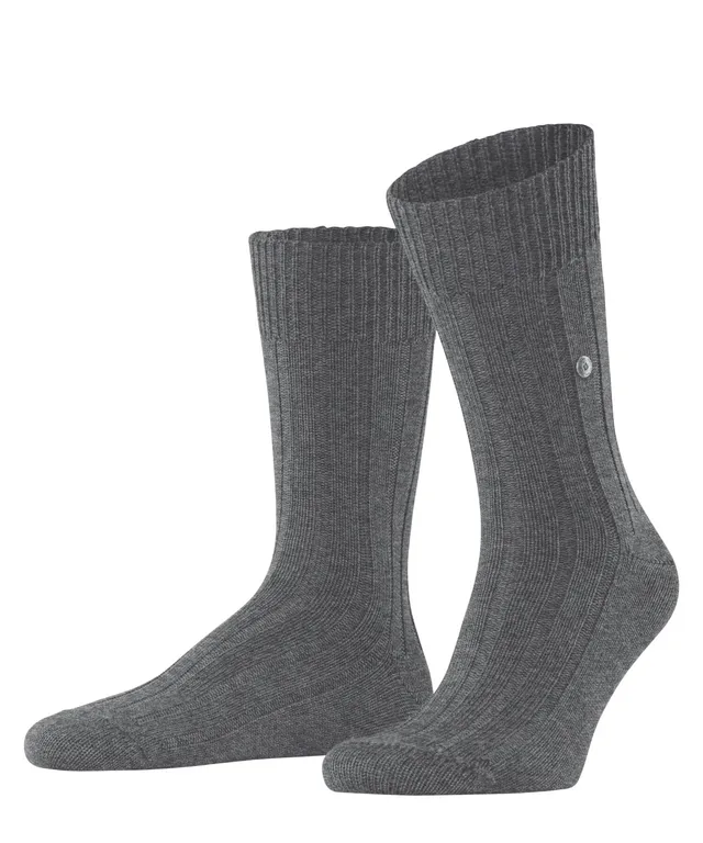 burlington-chaussettes-dover-homme-laine-unie-gris-fonc-40-46 image 1