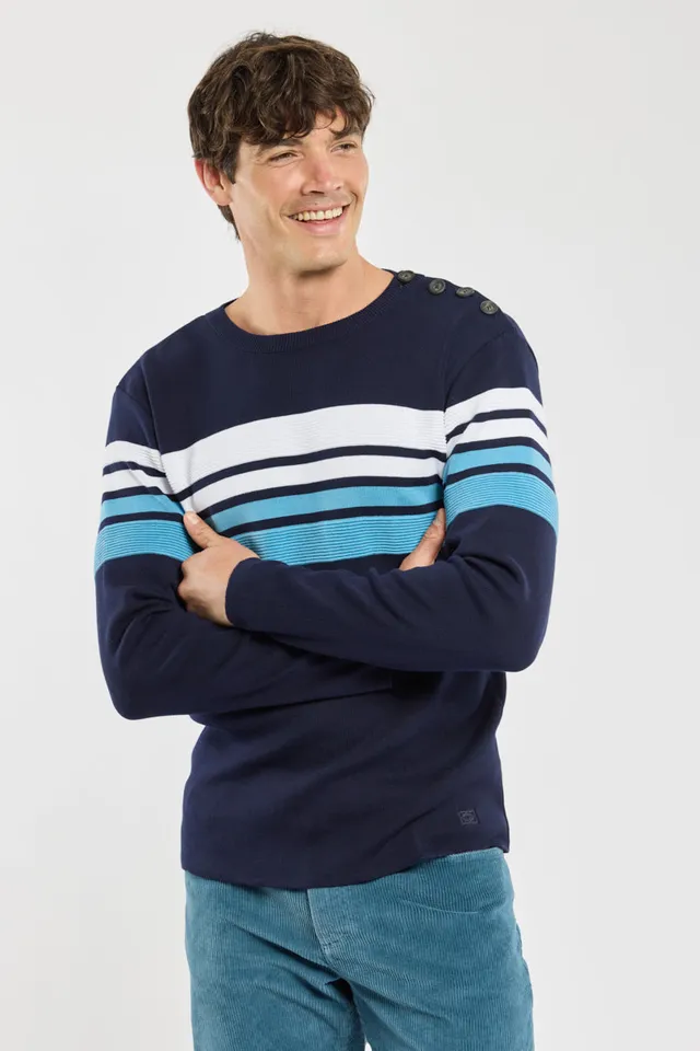 armor-lux-pull-marin-deauville-coton-homme image 1