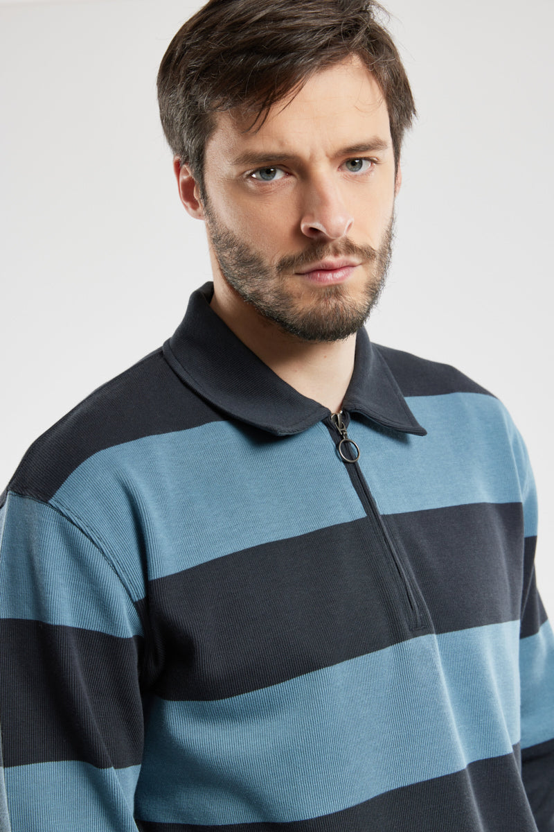 armor-lux-sweat-polo-ray-h-ritage-sweat-homme-coton-pais-428g-m image 4