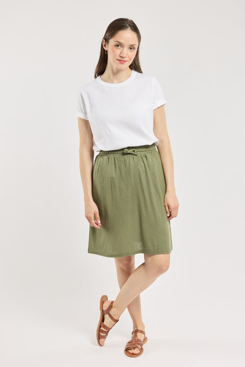 armor-lux-jupe-courte-femme-taille-lastique-coton-modal image 2