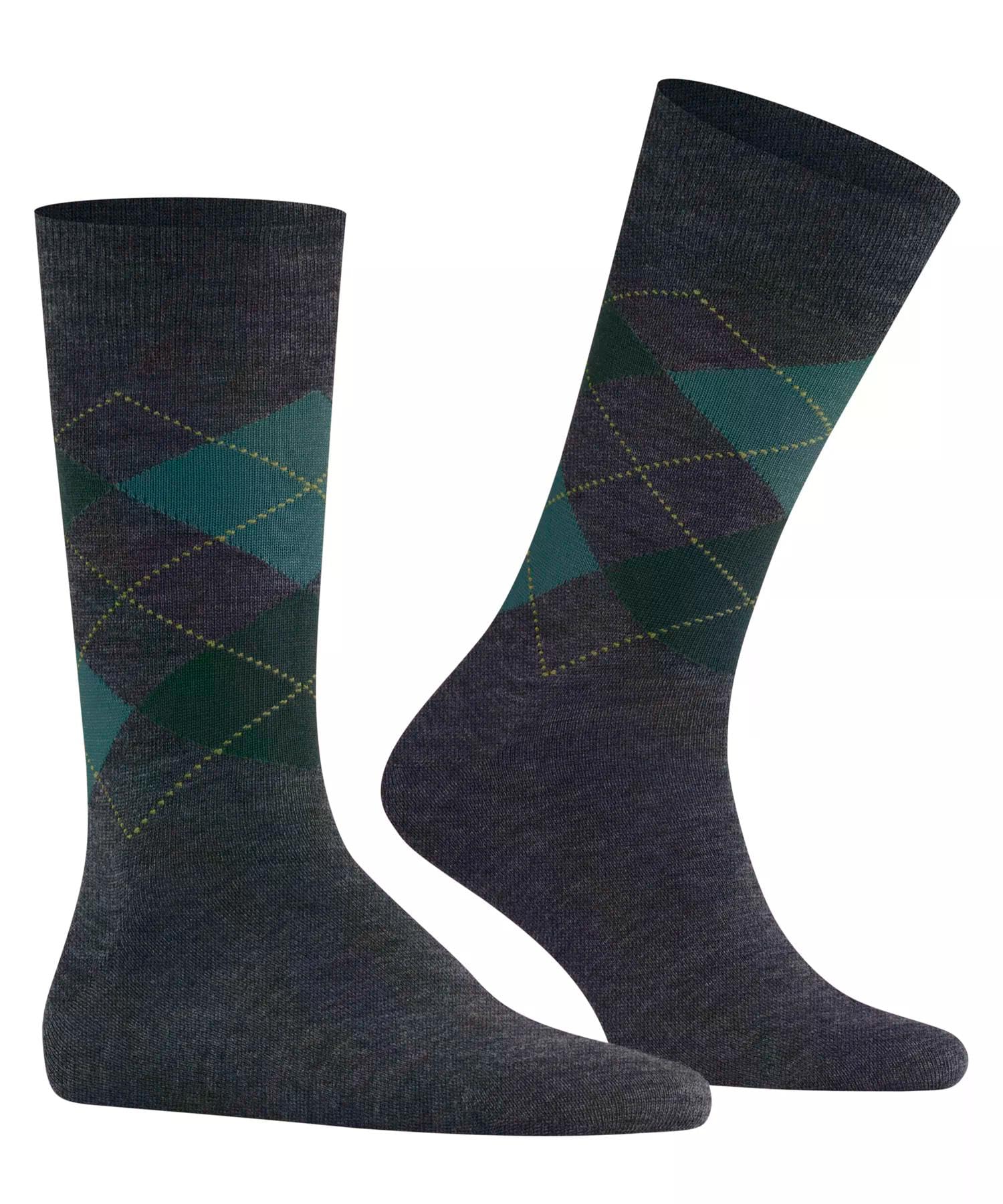 burlington-edinburgh-melange-chaussettes-homme-laine-fantaisie-bleu-cobalt-6273- image 3