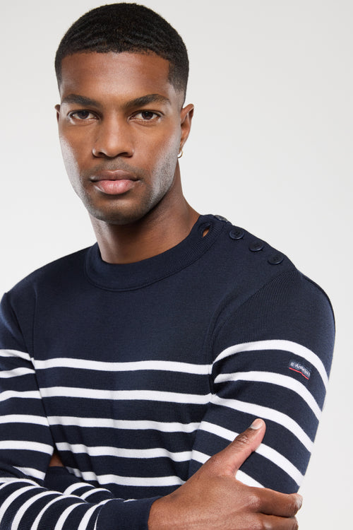 armor-lux-goulenez-pull-marin-ray-homme-100-laine image 3