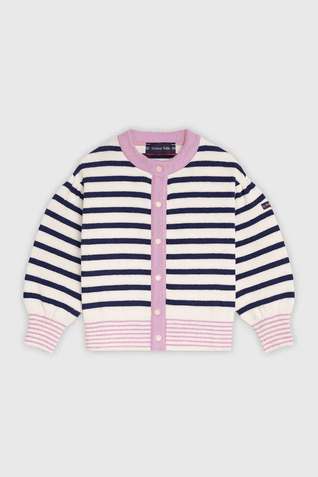 armor-lux-cardigan-ray-enfant-coton-et-laine-boutonn image 1