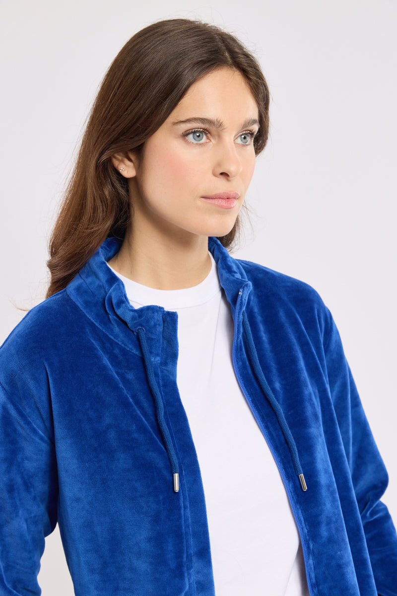 armor-lux-veste-zipp-e-velours-femme-coton-2 image 2