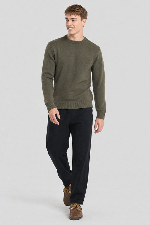 armor-lux-gavrinis-pull-marin-homme-100-laine-boutons-corozo image 4