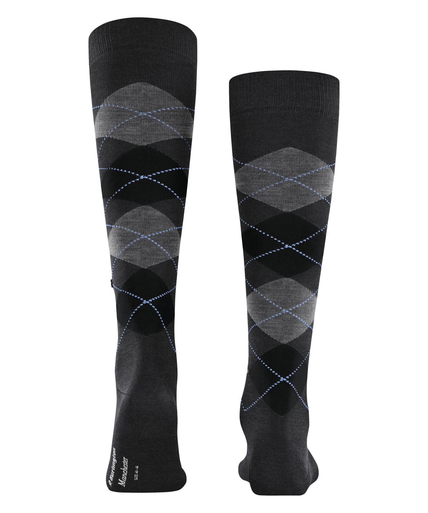 burlington-manchester-chaussettes-longues-homme-gris-anthracite-melange-3095-40- image 2