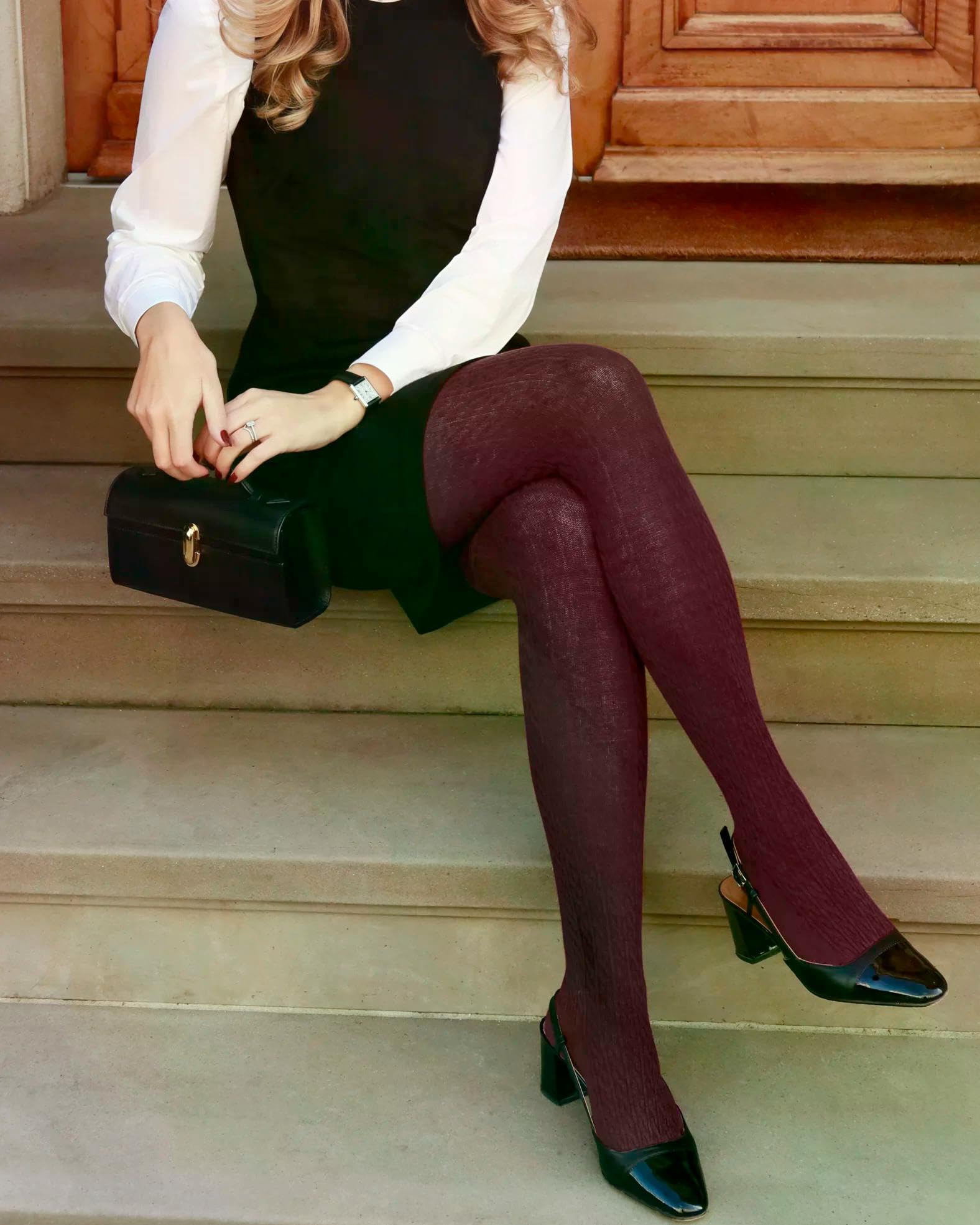 burlington-cosy-cottage-collants-femme-coton-laine-marron-chocolate-5004-44-46 image 4