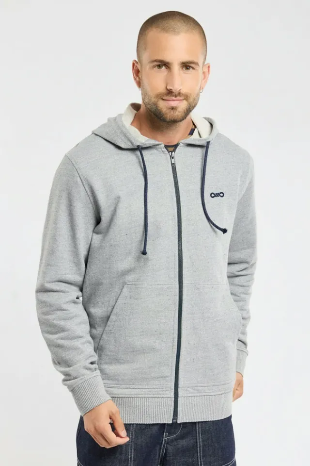 armor-lux-sweat-capuche-zipp-unisexe-coton-lyocell image 1