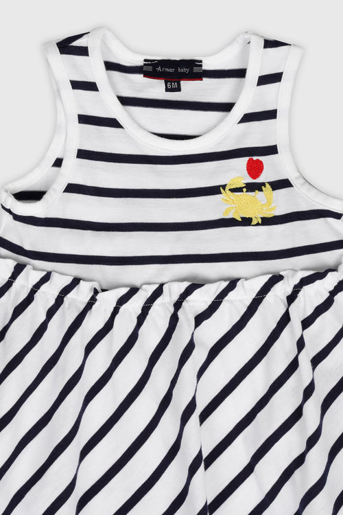 armor-lux-robe-ray-e-sans-manches-b-b-coton image 3