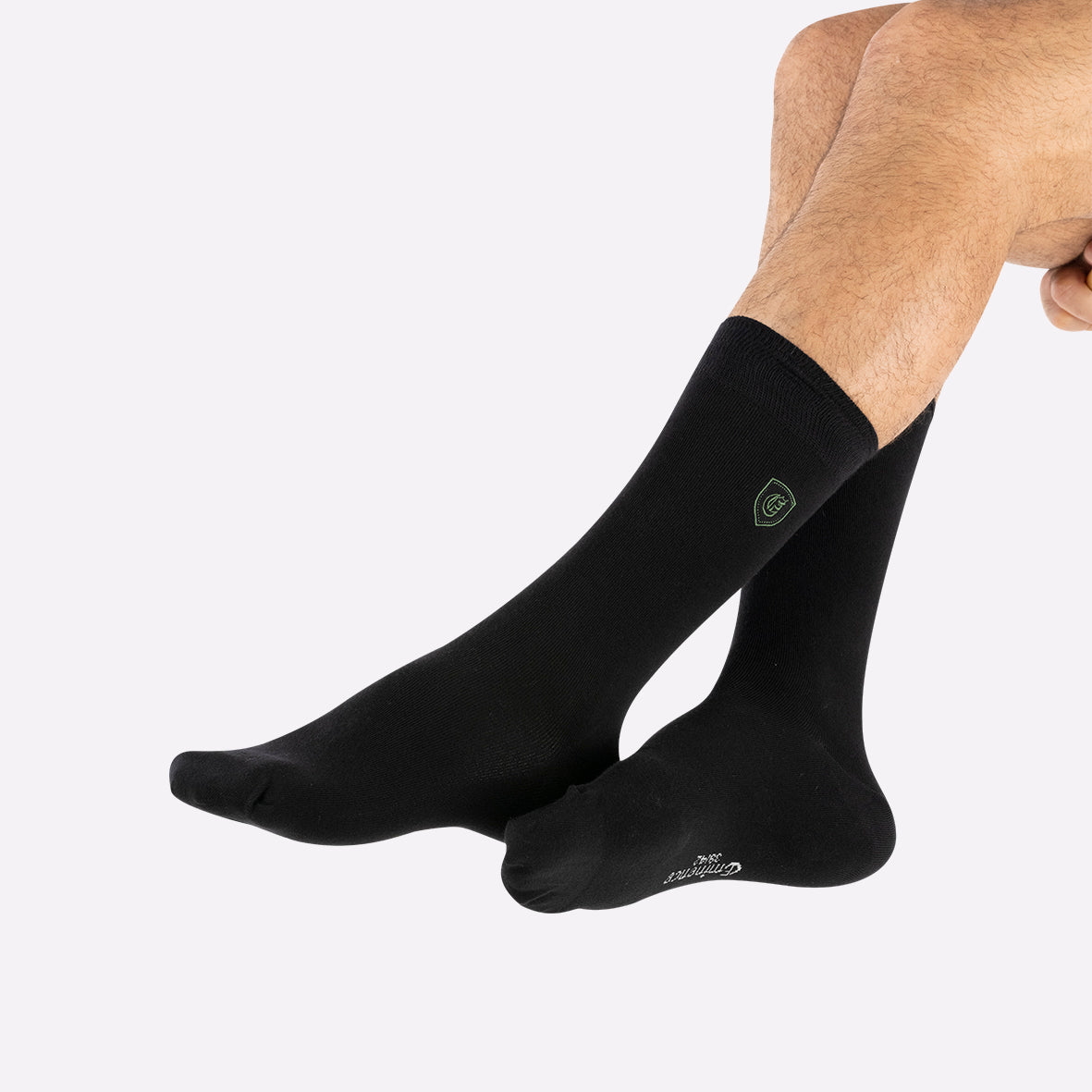 eminence-daily-fantaisie-chaussettes-mi-hautes-homme-noir-lot-de-2-paires image 2