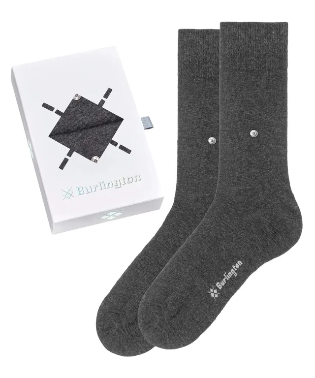 burlington-basic-uni-gift-box-chaussettes-homme-coton-gris-x2-paires-40-46 image 1