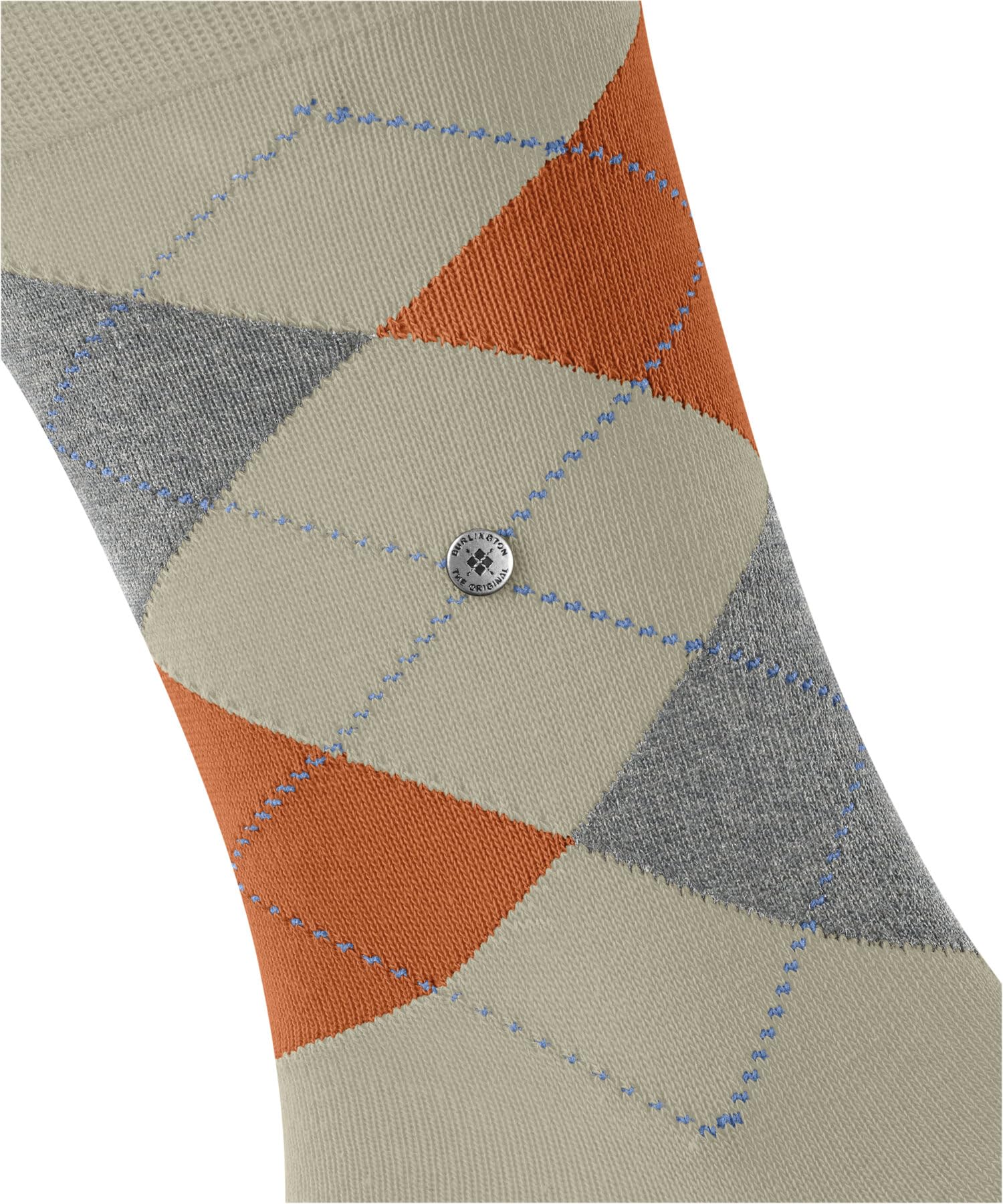 burlington-king-m-chaussettes-homme-coton-fantaisie-1-paire-marron-powder-40-46 image 4