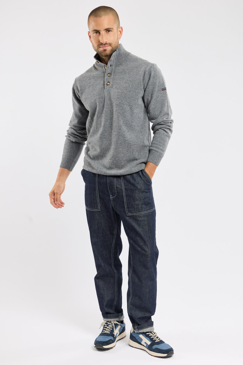 armor-lux-pull-camionneur-homme-100-laine-col-montant image 3