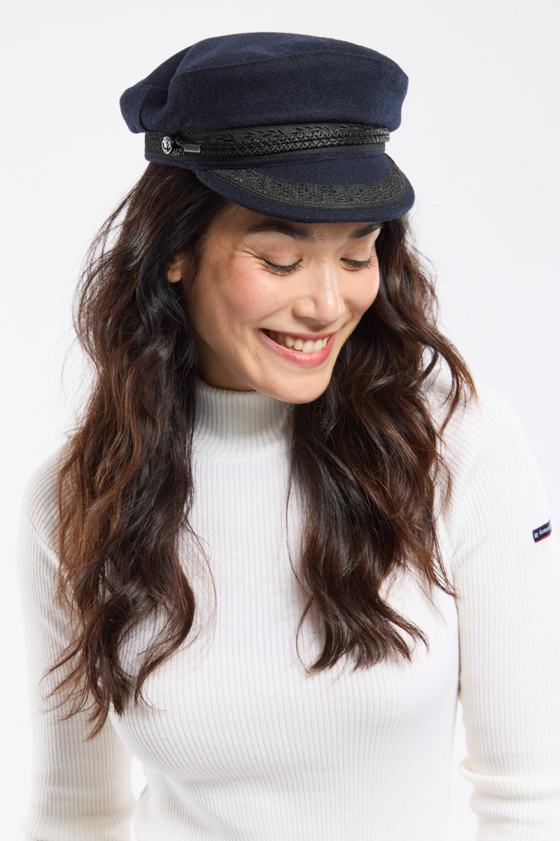 armor-lux-casquette-de-marin-belon-laine-mixte image 2