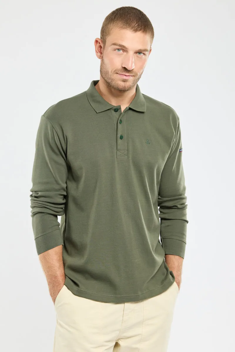 armor-lux-polo-ancre-homme-manches-longues-coton image 1