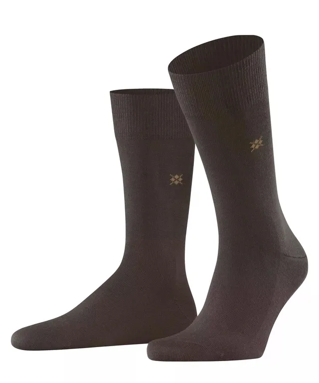 burlington-leeds-chaussettes-homme-coton-laine-unies-marron-dark-brown-5235-40-4 image 1