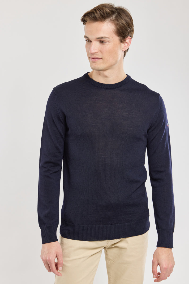 armor-lux-pull-damgan-homme-100-laine-m-rinos-col-rond image 1