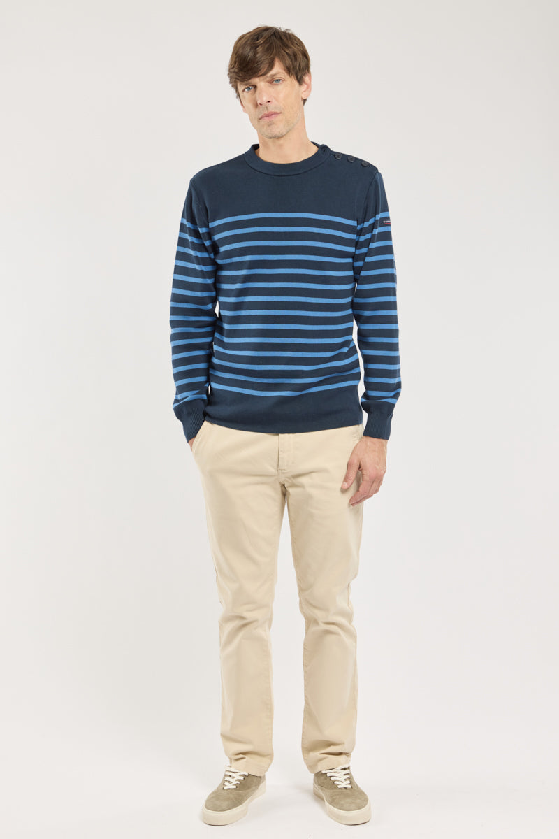 armor-lux-pull-marin-ray-homme-coton image 3