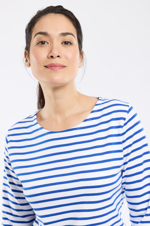 armor-lux-fouesnant-marini-re-femme-coton-pais-manches-longues-col-bateau image 3