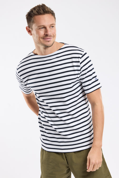 armor-lux-h-ritage-marini-re-homme-ray-e-manches-courtes-col-bateau image 2