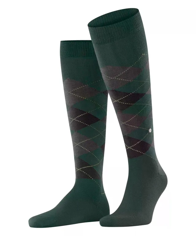 burlington-edinburgh-mi-bas-homme-laine-fantaisie-vert-forest-7450-40-46 image 1