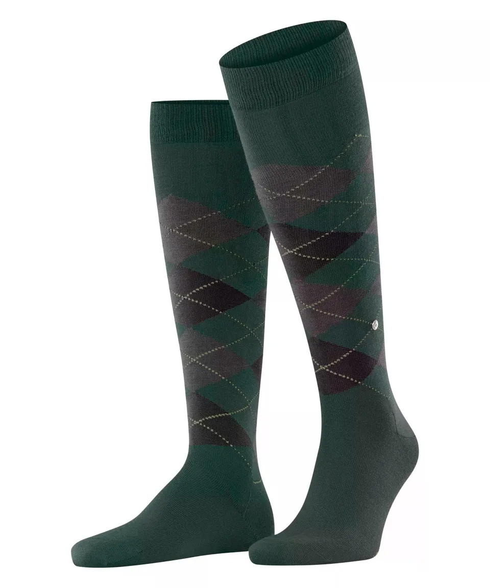 burlington-edinburgh-mi-bas-homme-laine-fantaisie-vert-forest-7450-40-46 image 1