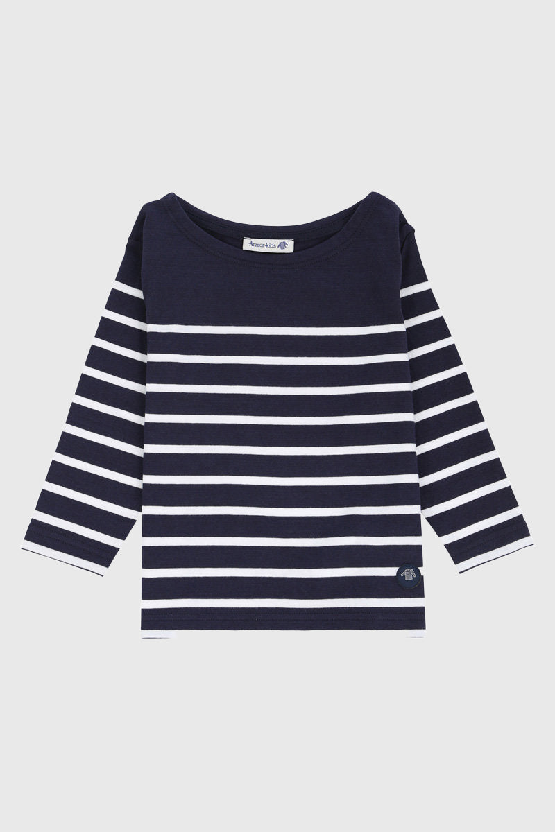 armor-lux-amiral-marini-re-enfant-coton-l-ger-col-bateau image 1
