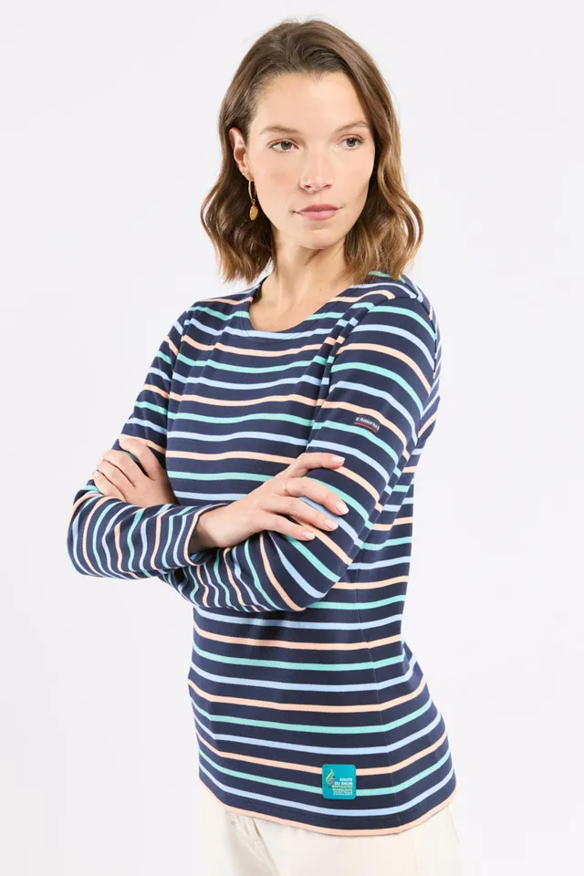 armor-lux-marini-re-tricolore-femme-coton-pais-interlock image 1