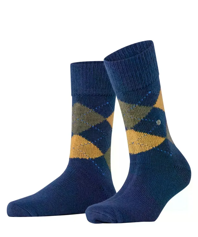 burlington-whitby-chaussettes-femme-chaudes-argyle-bleu-eventide-6877-36-41 image 1