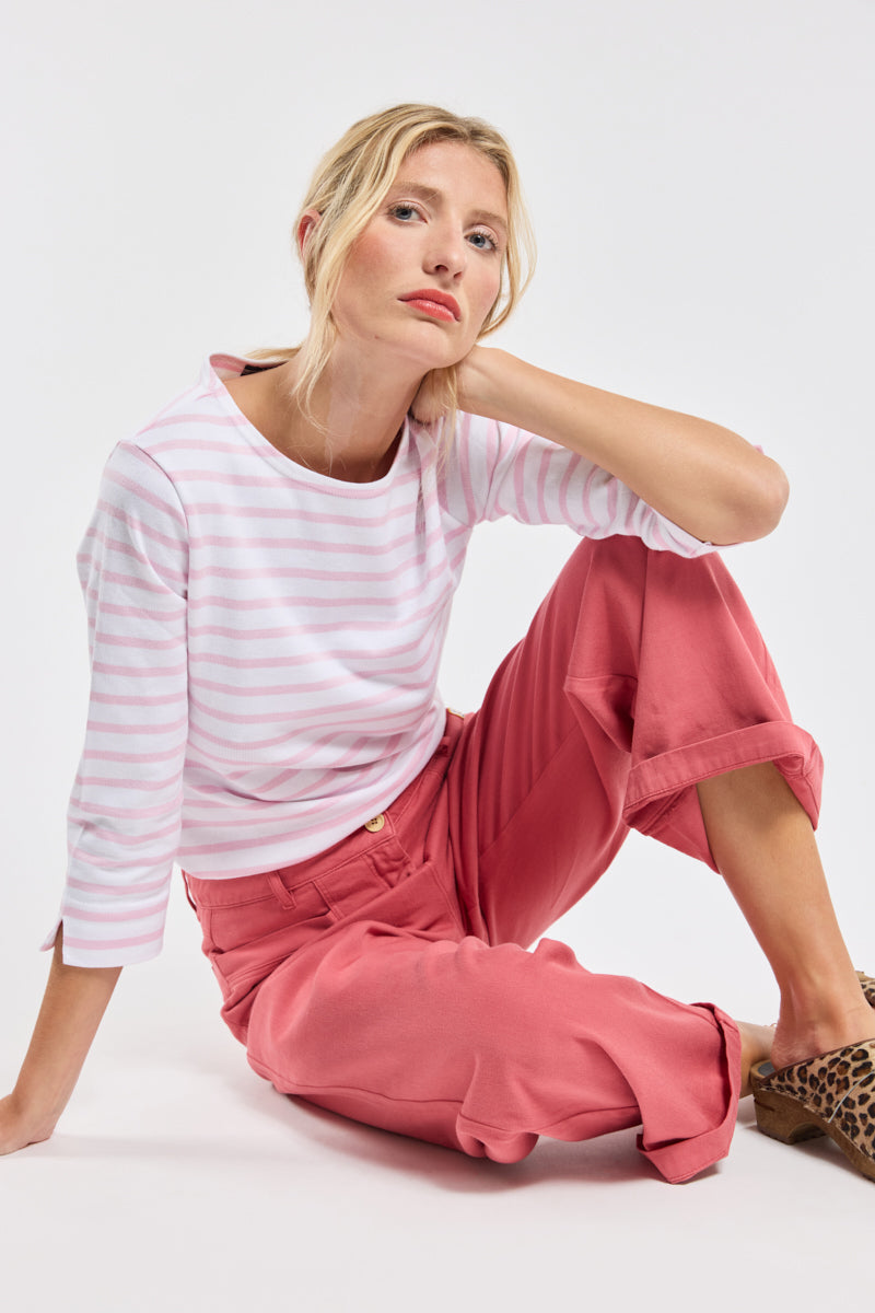 armor-lux-marini-re-femme-manches-3-4-coton-rustique image 1