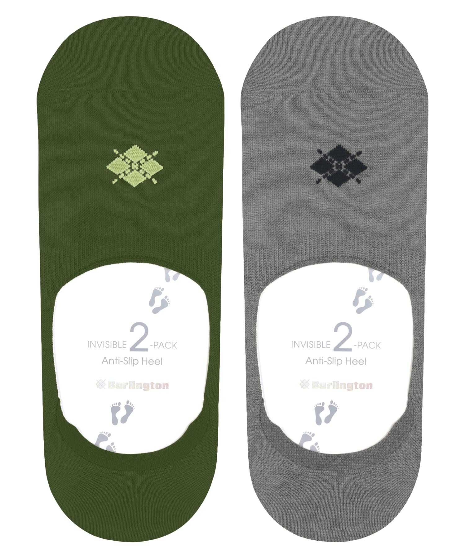 burlington-everyday-multipack-chaussettes-invisibles-homme-vert-forest-7657-41-4 image 4