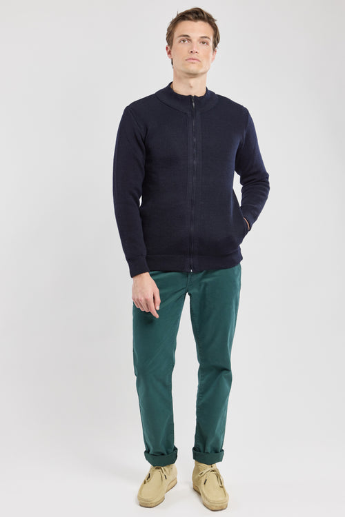armor-lux-gilet-cardigan-full-zip-homme-100-laine-col-montant image 4