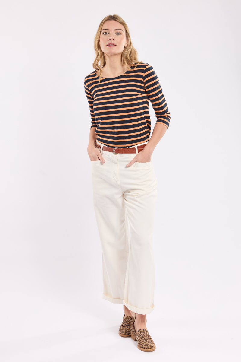 armor-lux-marini-re-femme-manches-3-4-coton-lourd image 2