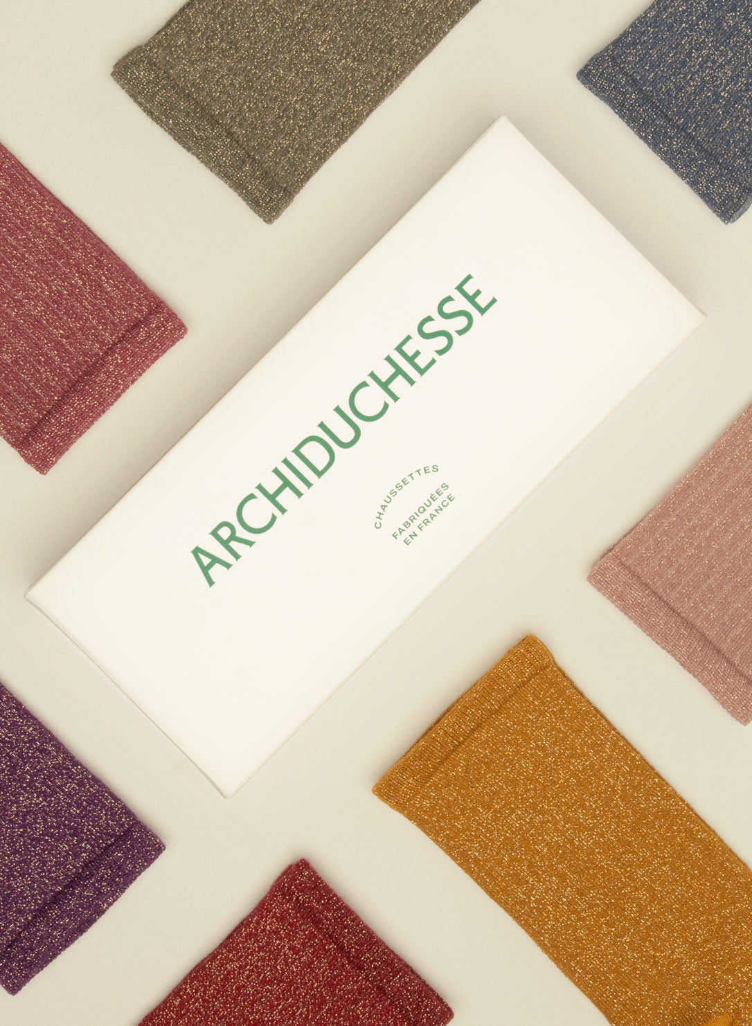 archiduchesse-semainier-paillet-hiver-7-paires-lurex-femme image 2